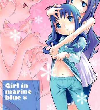 girl in marine blue cover